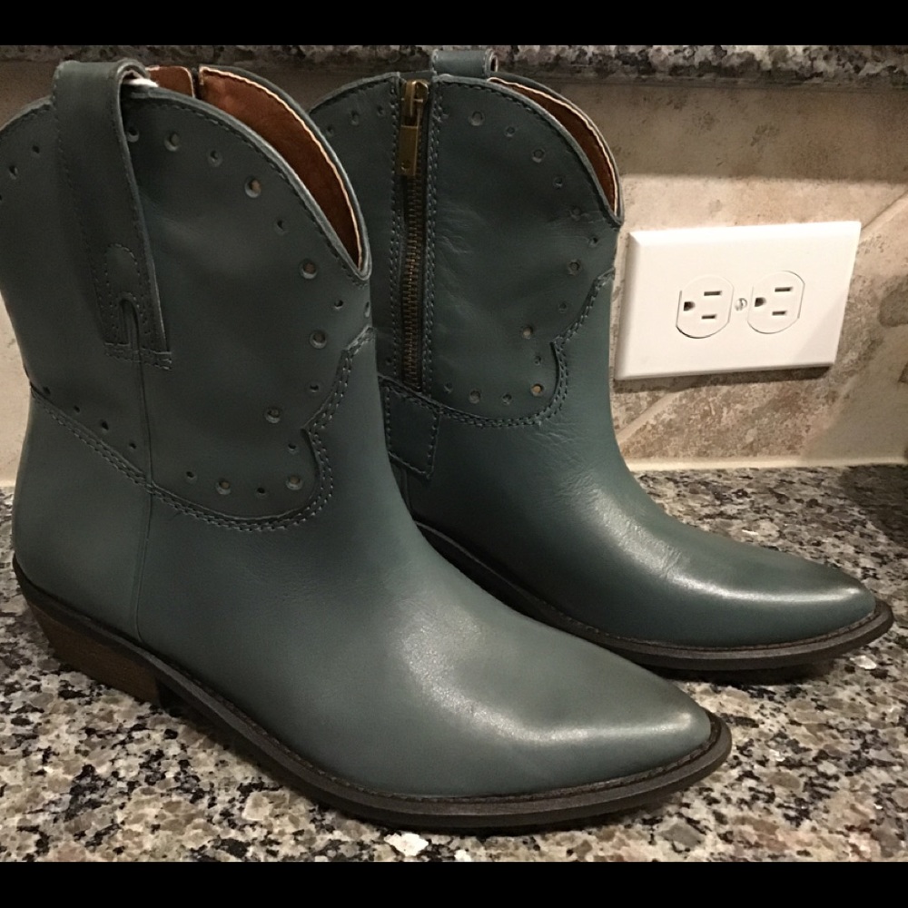 Lucky Brand Sz 7 M Western Style Ankle Boots
